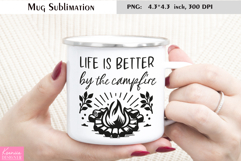 Camping Life Enamel Mug Wrap| Funny Camping Quotes Product Image 1
