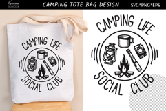 Funny Camping Quotes| Tote Bag Design SVG |Summer Camp Product Image 1