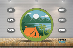Camping Decorations 3D Layered Lasercut Product Image 2