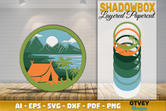 Camping Decorations 3D Layered Lasercut Product Image 1