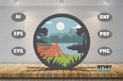 Camping Decorations 3D Layered Lasercut Product Image 1