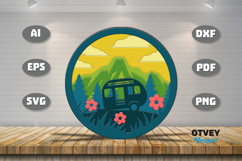 Camping Decorations 3D Layered Lasercut Product Image 2