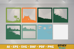 Camping 3D Shadowbox Layered Papercut SVG File BUNDLES Product Image 9