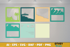 Camping 3D Shadowbox Layered Papercut SVG File Product Image 2