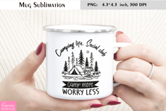 Camping Life Enamel Mug Wrap| Funny Camping Quotes Product Image 1