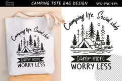 Funny Camping Quotes| Tote Bag Design SVG |Summer Camp Product Image 1