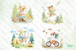 Camping Adventure Animals Clipart Product Image 1
