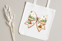 camping adventure bow, coquette bow clipart, tent theme bow, adventure design art, digital bow design, outdoor camping bow, nature bow art, camping design clipart, coquette bow art, adventure sublimation design