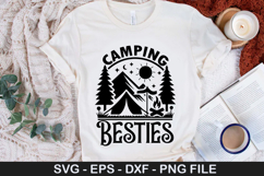 Camping Besties SVG - Camping Quotes Design Product Image 1