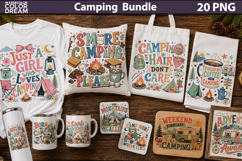 Camping Quotes Bundle | Retro Camping Clipart Product Image 1
