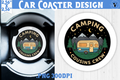 Car Coaster | Camping | Funny camp Product Image 1