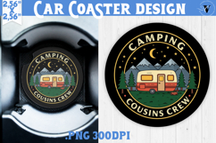 Car Coaster | Camping | Funny camp Product Image 1