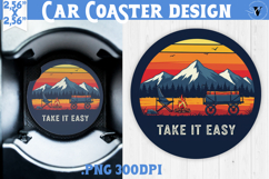 Car Coaster | Camping | Funny camp Product Image 1