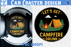 Car Coaster | Camping | Funny camp Product Image 1