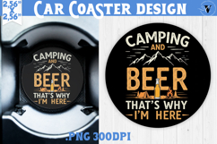 Car Coaster | Camping | Funny camp Product Image 1