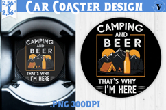 Car Coaster | Camping | Funny camp Product Image 1