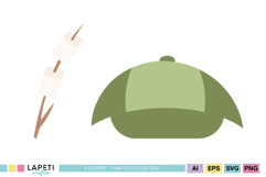 cute marshmallow camping graphics