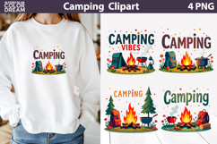 Camping Quotes Clipart | Camping Sublimation Product Image 1