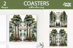 Camping Coasters Sublimation