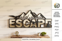 3D Camping Signs Bundle Laser Cut. Wall Decor SVG Product Image 9