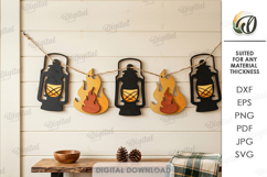3D Camping Signs Bundle Laser Cut. Wall Decor SVG Product Image 10