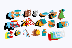 Camping Elements 3D SVG Product Image 2