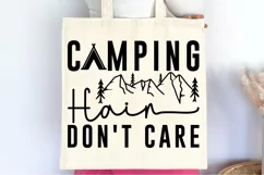 Camping hair don't care SVG, Camping quote SVG, Outdoor SVG Product Image 3