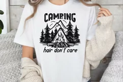 Camping Hair Don't Care SVG, Camping SVG Design Product Image 2