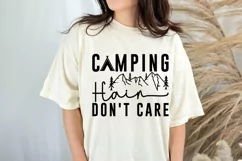Camping hair don't care SVG, Camping quote SVG, Outdoor SVG Product Image 2