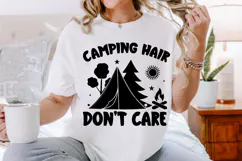 Camping Hair Don’t Care SVG, Adventure SVG Product Image 2
