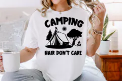 Camping Hair Don’t Care SVG, Adventure SVG Product Image 2