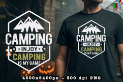 Camping In Joy PNG Badge Outdoor Adventure Design