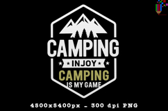 Camping In Joy PNG Badge Outdoor Adventure Design