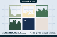 Camping in the Wild Layered Papercut Product Image 3