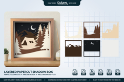 Camping in the Wild Layered Papercut Product Image 1