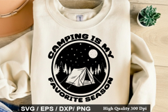 Camping Is My Favorite Season SVG - Camping Quotes Design Product Image 1
