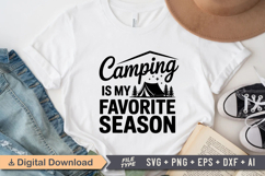 Camping Is My Favorite Season SVG File | Camping SVG Product Image 2