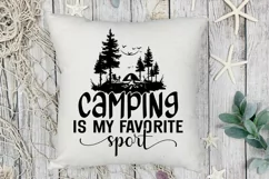 Camping is my favorite sport SVG , Travel Inspiration SVG Product Image 3