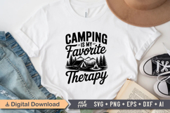 Camping Is My Favorite Therapy SVG File | Camping SVG Product Image 2