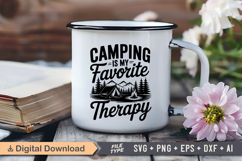 Camping Is My Favorite Therapy SVG File | Camping SVG Product Image 3
