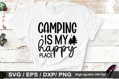 Camping is my happy place SVG - Camping Design Product Image 1