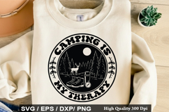 Camping Quotes SVG Design - Camping Is My Happy Place Product Image 3