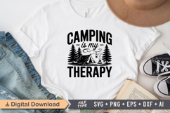 Camping Is My Therapy SVG File | Camping SVG | Outdoor SVG Product Image 2