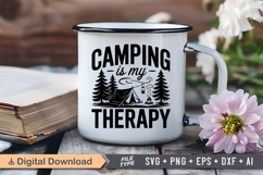 Camping Is My Therapy SVG File | Camping SVG | Outdoor SVG Product Image 3