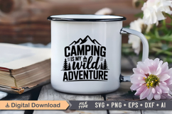 Camping Is My Wild Adventure SVG File | Camping SVG Product Image 3