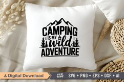 Camping Is My Wild Adventure SVG File | Camping SVG Product Image 4