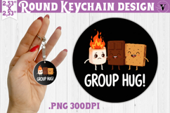 Round keychain | Camping | Funny camp Product Image 1