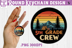 Round keychain | Camping | Funny camp Product Image 1