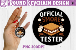 Round keychain | Camping | Funny camp Product Image 1