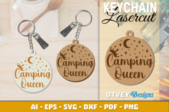 Camping Keychain Lasercut Product Image 1